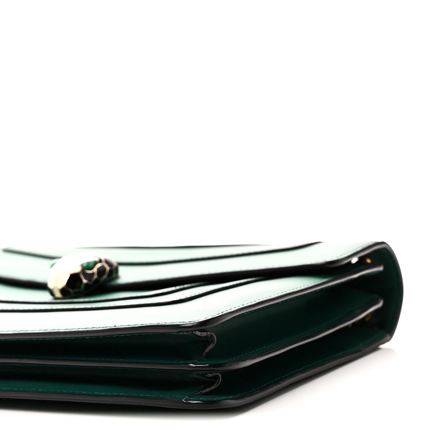 Bulgari Calfskin Serpenti Forever Shoulder Bag Emerald Green 9 of 9