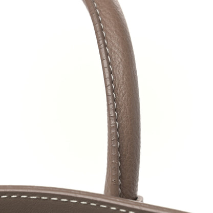 Saint Laurent Grained Calfskin Small Sac De Jour Taupe 13 of 13
