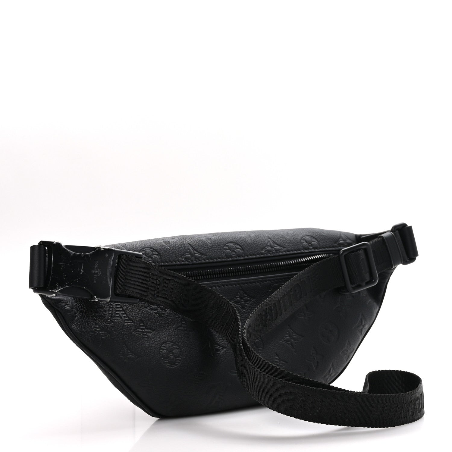 Louis Vuitton LOUIS VUITTON Calfskin Monogram Shadow Discovery Bumbag Black 3 of 9