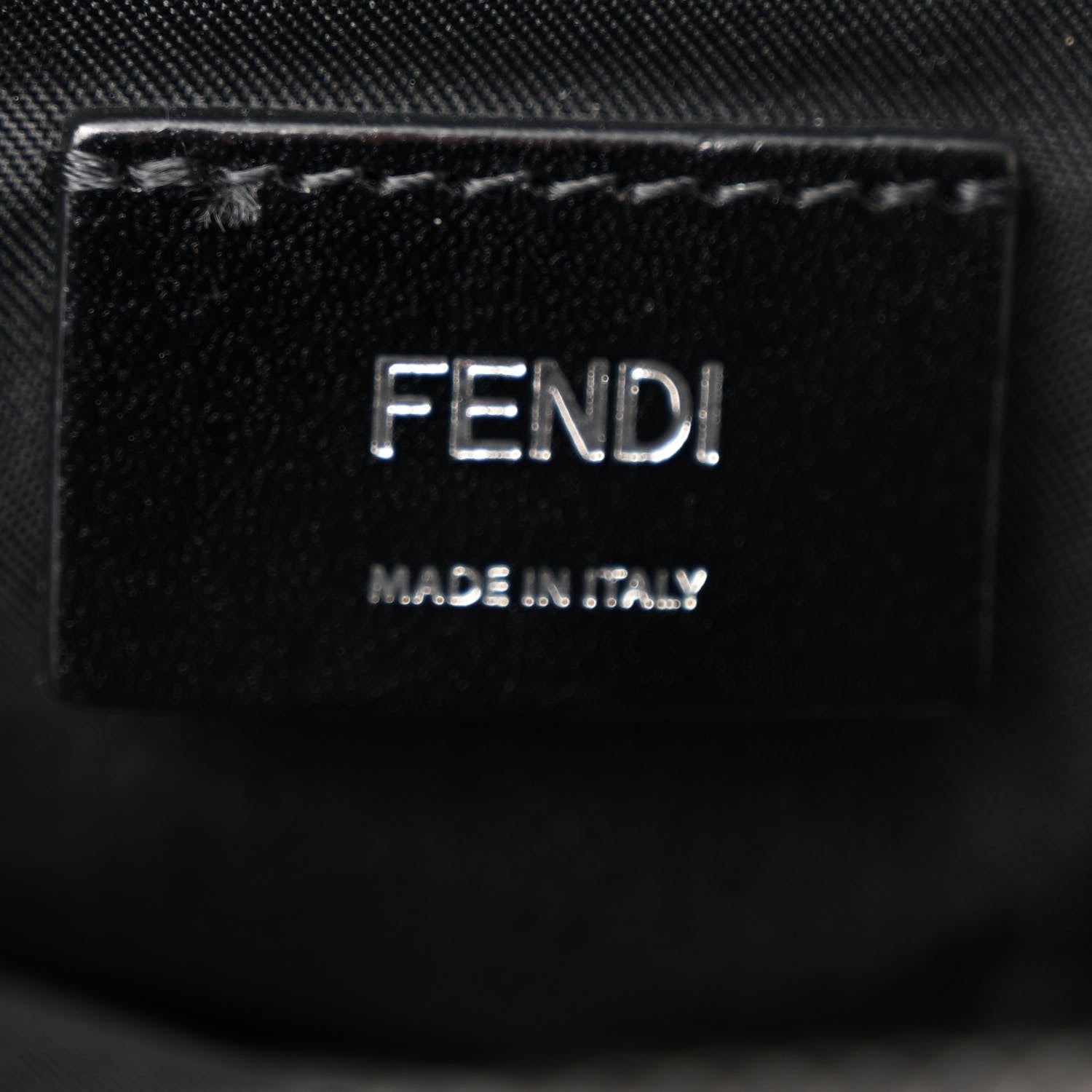 Fendi Nylon Vitello Liberty Metal Monster Eyes Sling Bag Black 7 of 11