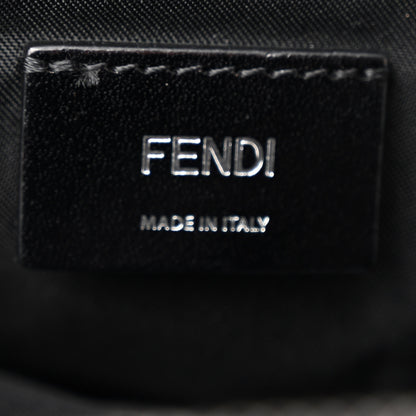 Fendi Nylon Vitello Liberty Metal Monster Eyes Sling Bag Black 7 of 11