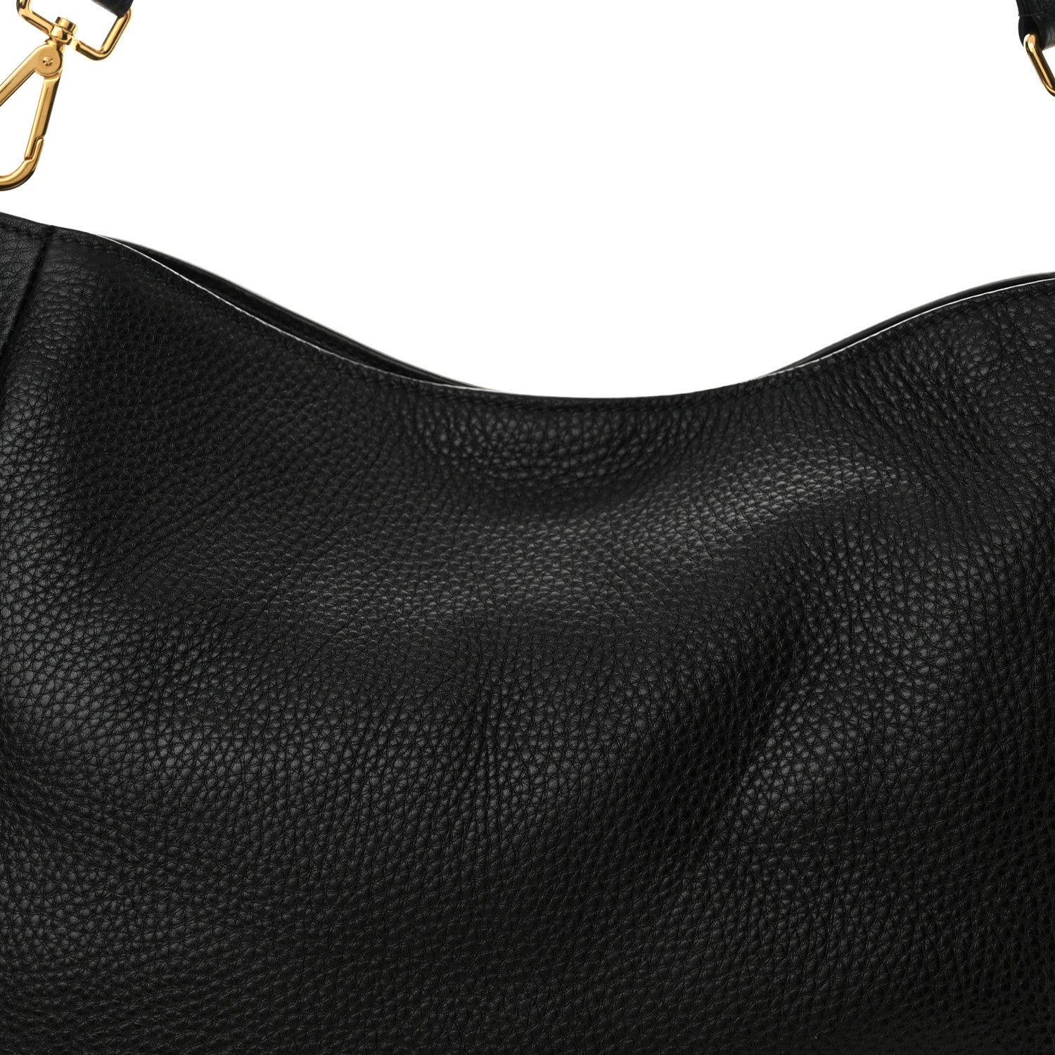 Prada Vitello Daino Side Pocket Hobo Black 8 of 10