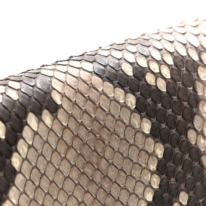Louis Vuitton Soft Calfskin Snakeskin My Lockme Chain Bag Pochette Black 12 of 13