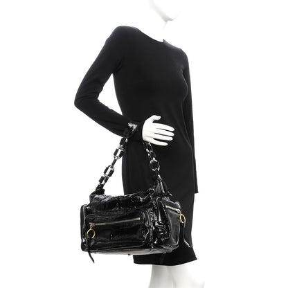 Chloe Crinkled Patent Betty Hobo Black 2 of 15