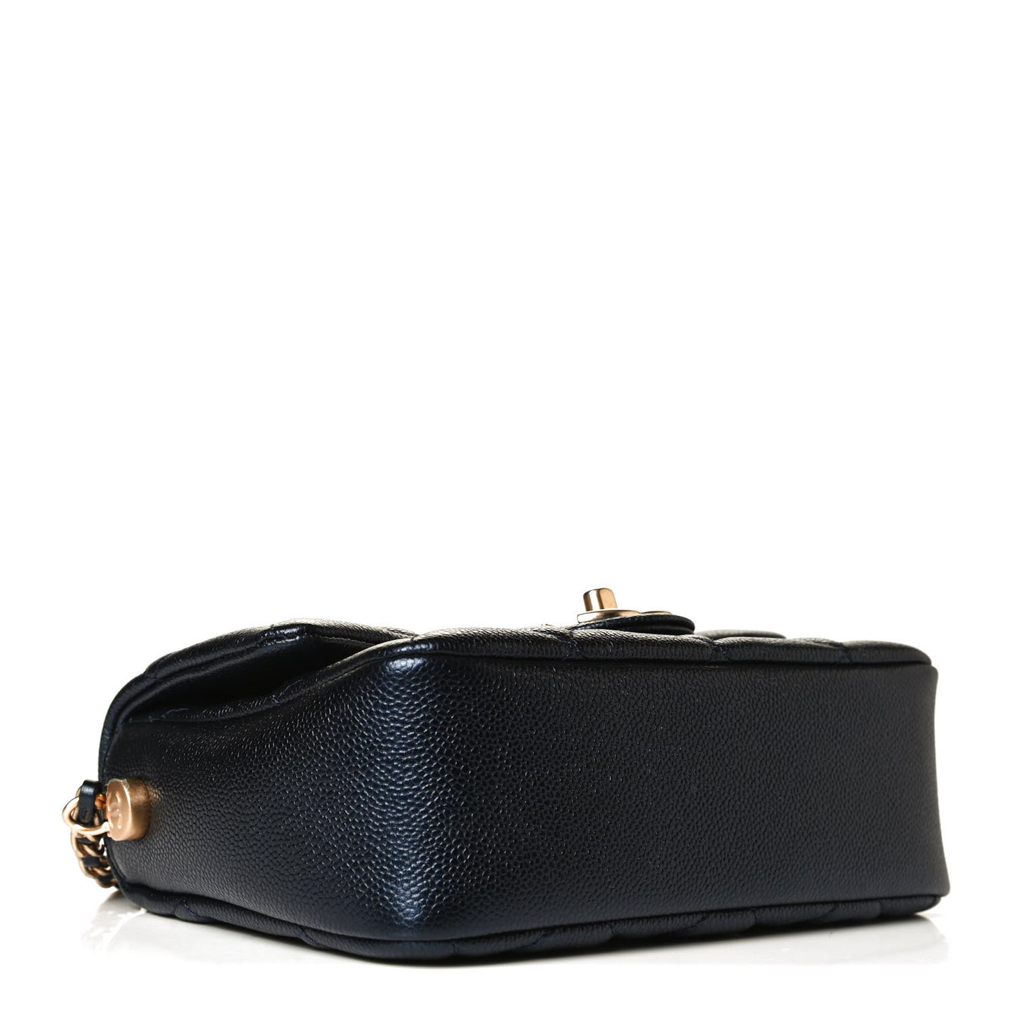 Iridescent Caviar Quilted Mini My Perfect Flap Black