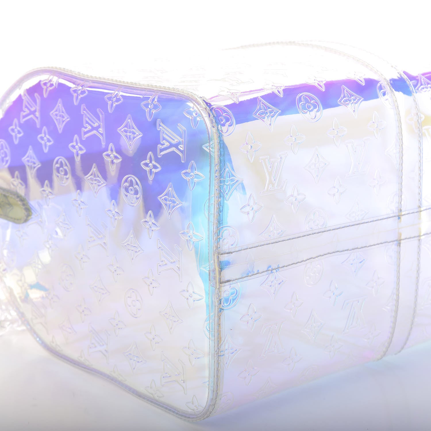 Louis Vuitton PVC Monogram Keepall Bandouliere 50 Iridescent Prism 5 of 9