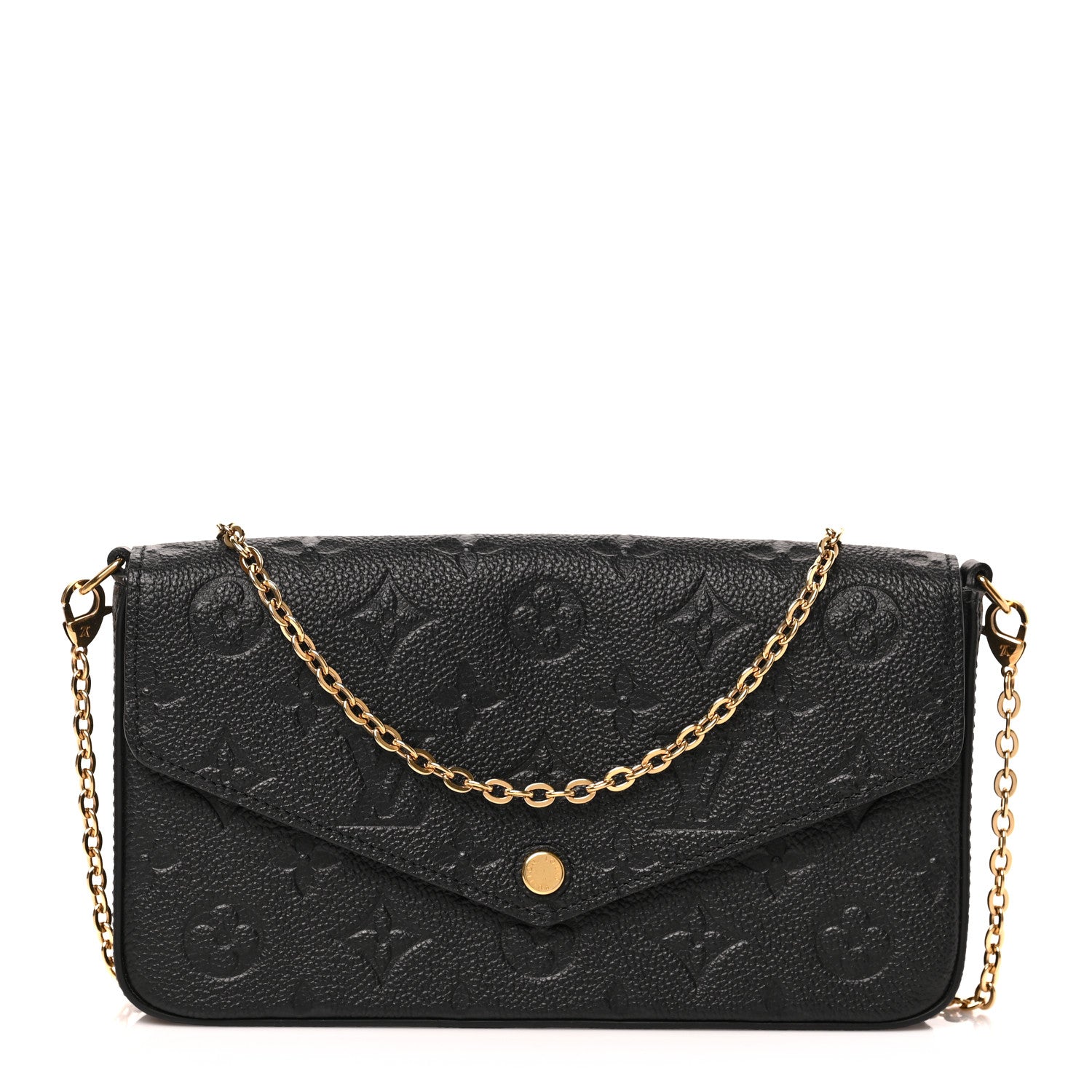 Louis Vuitton Empreinte Pochette Felicie Chain Wallet Black 2 of 8