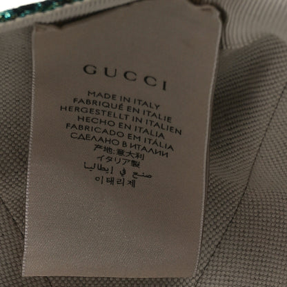Gucci Silk Blend Jacquard Monogram Santa Barbara Baseball Hat XL Green Black Radiant 7 of 11