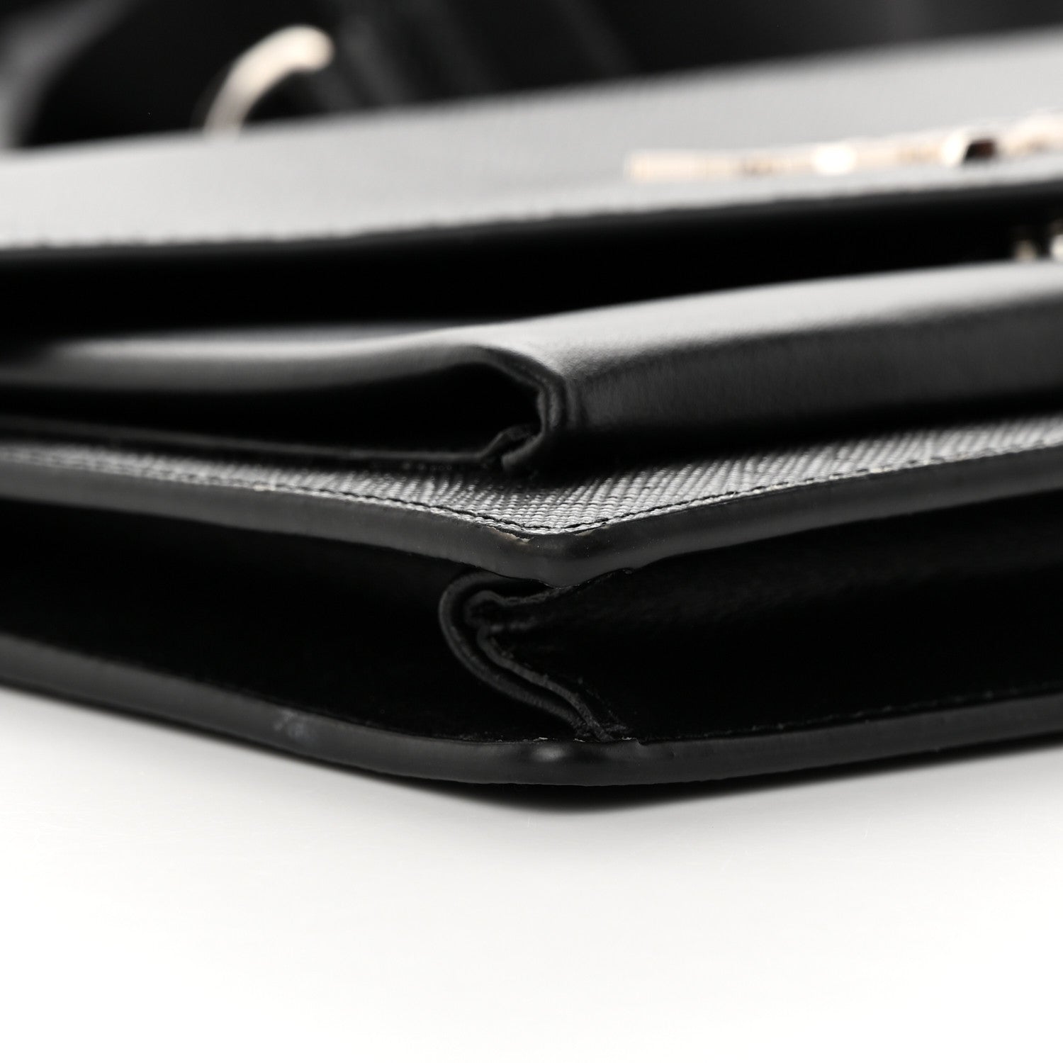 Prada Saffiano City Calf Mini Envelope Bag Black 10 of 14