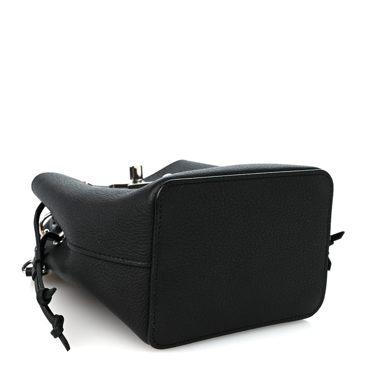 Louis Vuitton Calfskin Nano Lockme Bucket Black 4 of 9