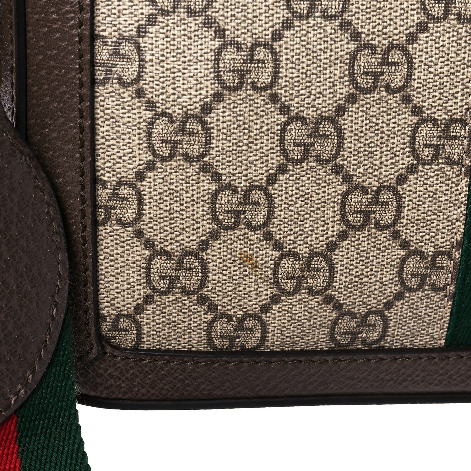 Gucci GG Supreme Web Small Ophidia Top Handle Shoulder Bag Brown 12 of 12