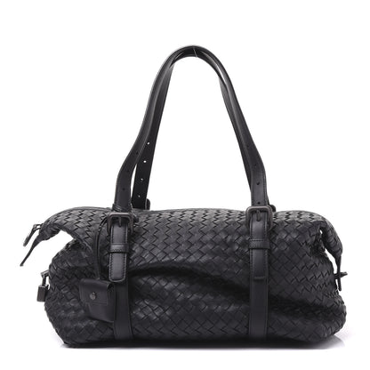 Bottega Veneta Nappa Intrecciato Montaigne Rings Satchel Black 1 of 12