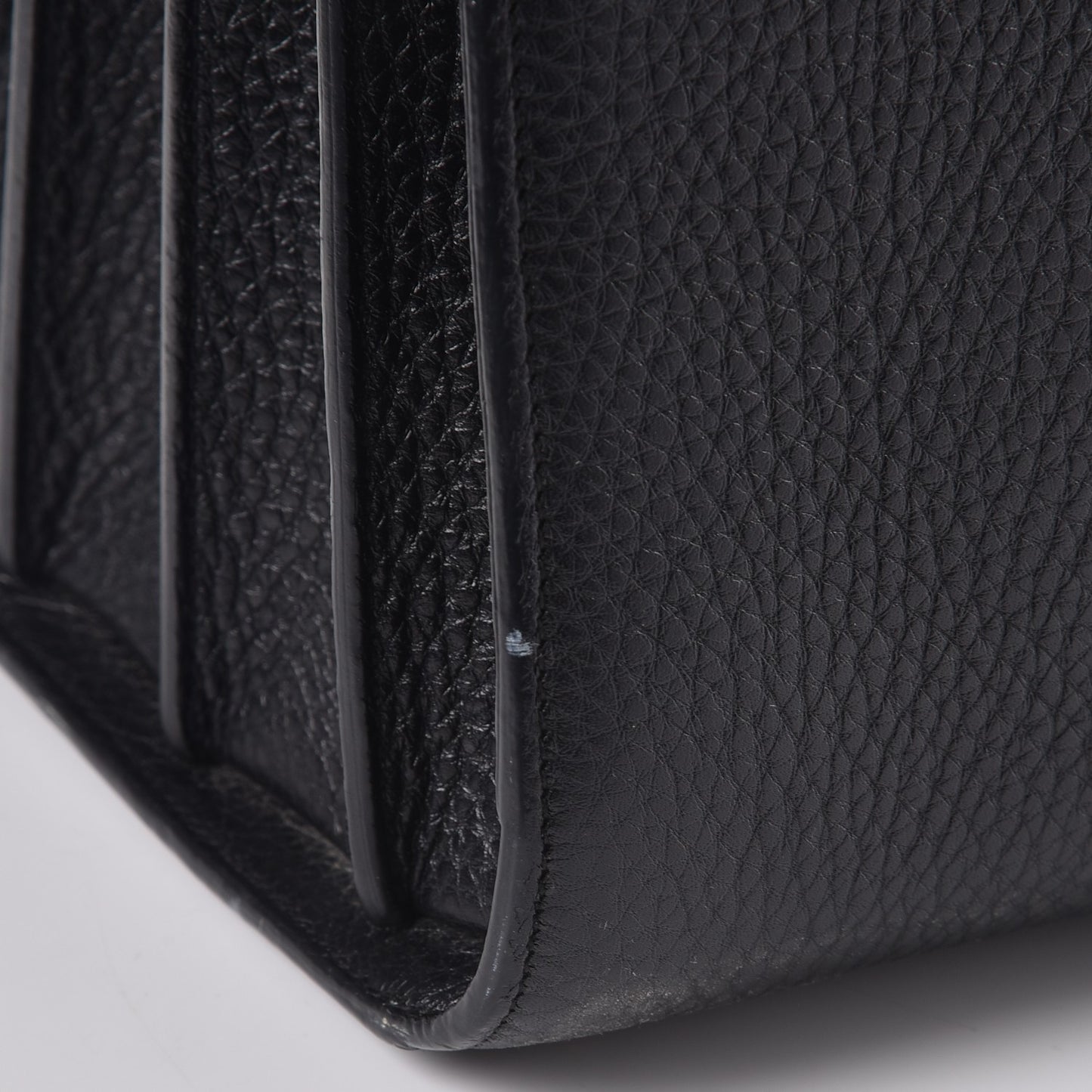 Grained Calfskin Small Sac De Jour Black