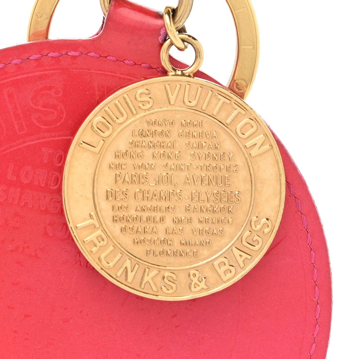 Vernis Trunks and Bags Bag Charm Rose Pop