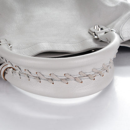 Balenciaga Chevre Silver Metallic Edge Hardware Velo Gris Perle 10 of 10