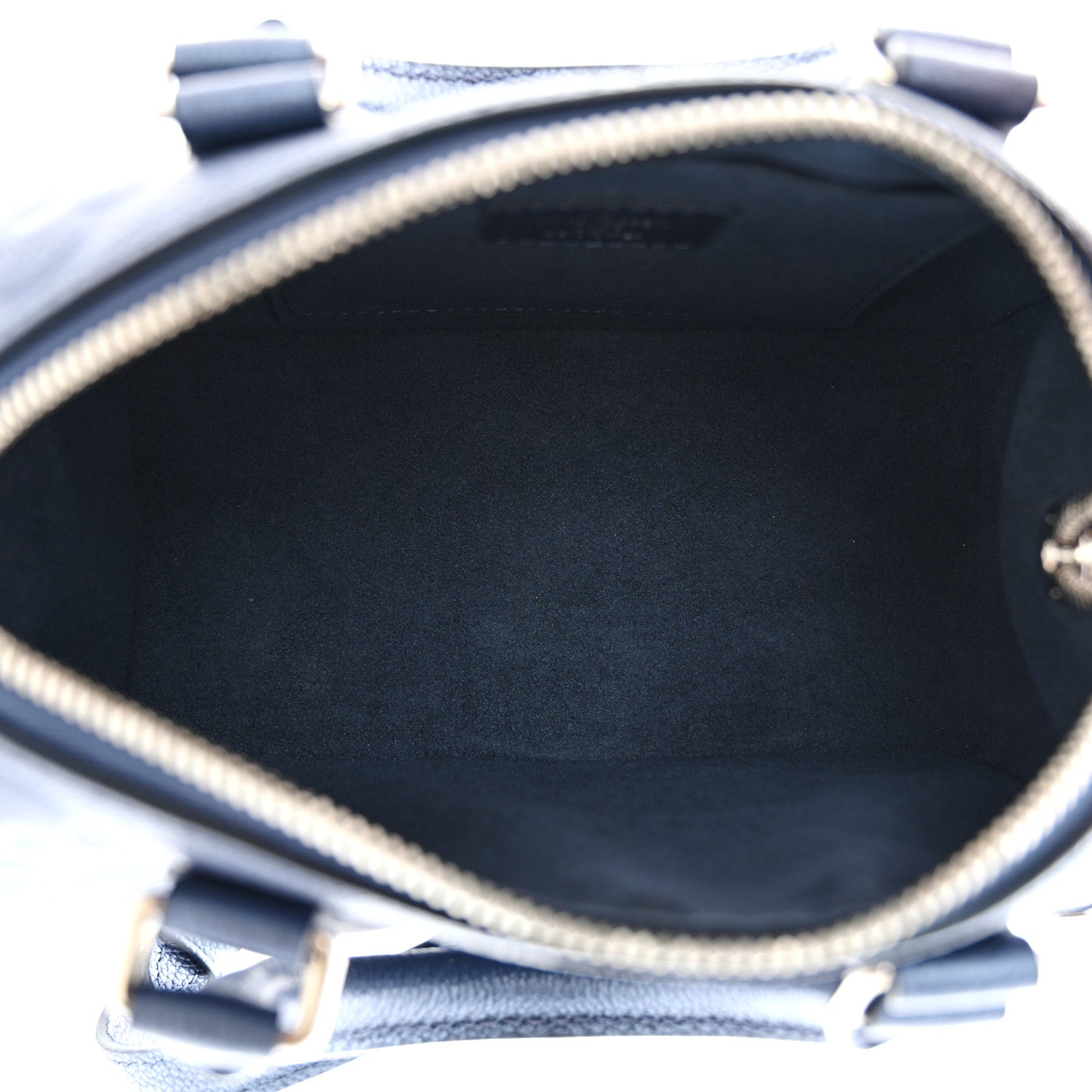 Louis Vuitton Metallic Empreinte Monogram Giant Speedy Bandouliere 20 Navy Nacre 5 of 10