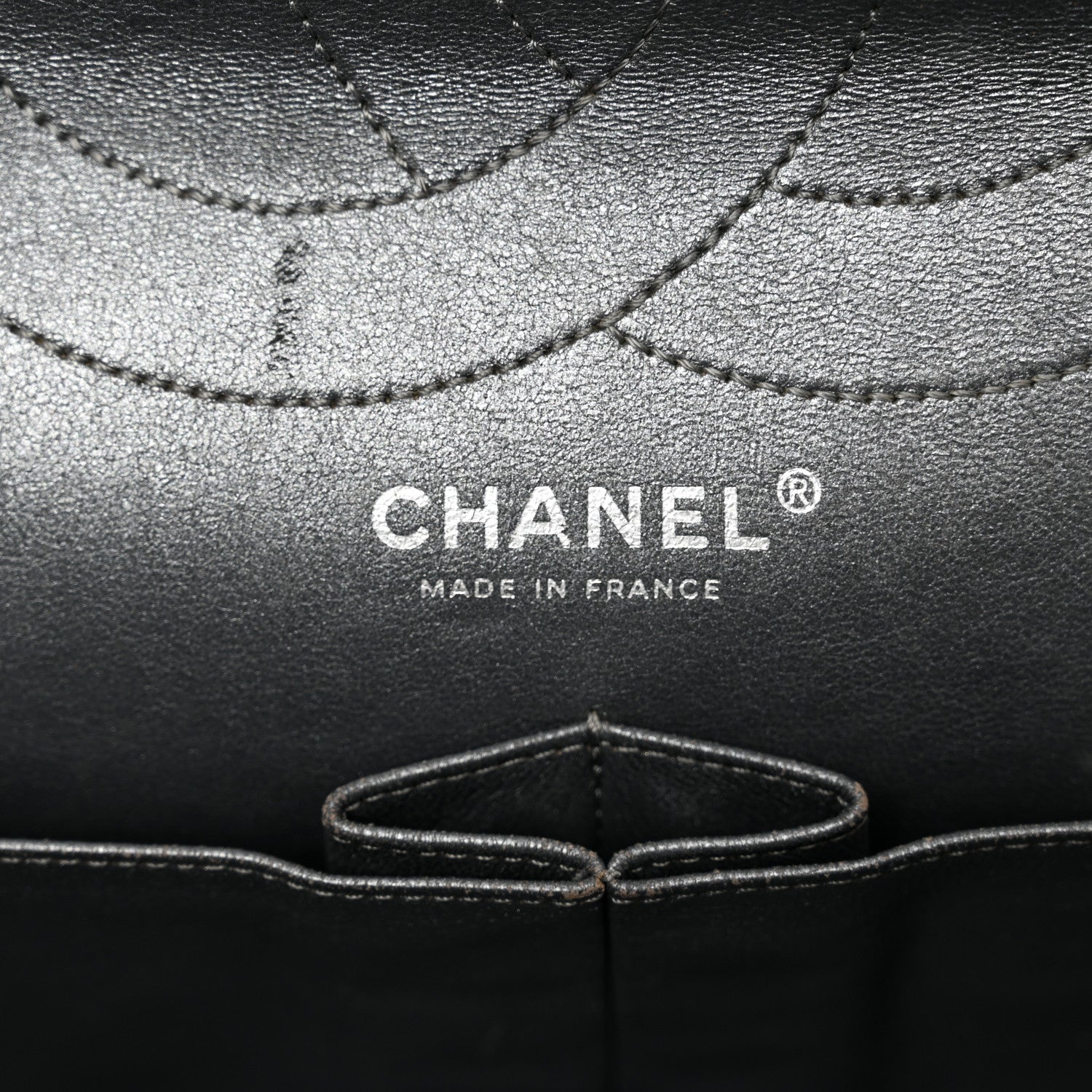 Chanel Metallic Aged Calfskin Quilted 2.55 Reissue 227 Flap Dark Silver 7 of 16
