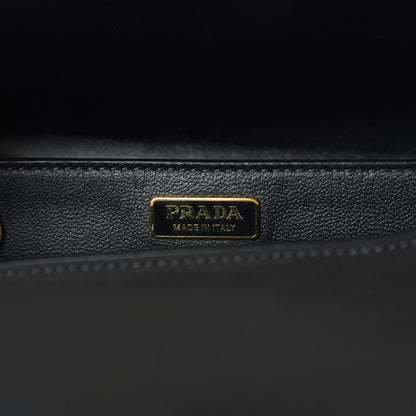 Prada City Calf Saffiano Cahier Bag Black 8 of 10