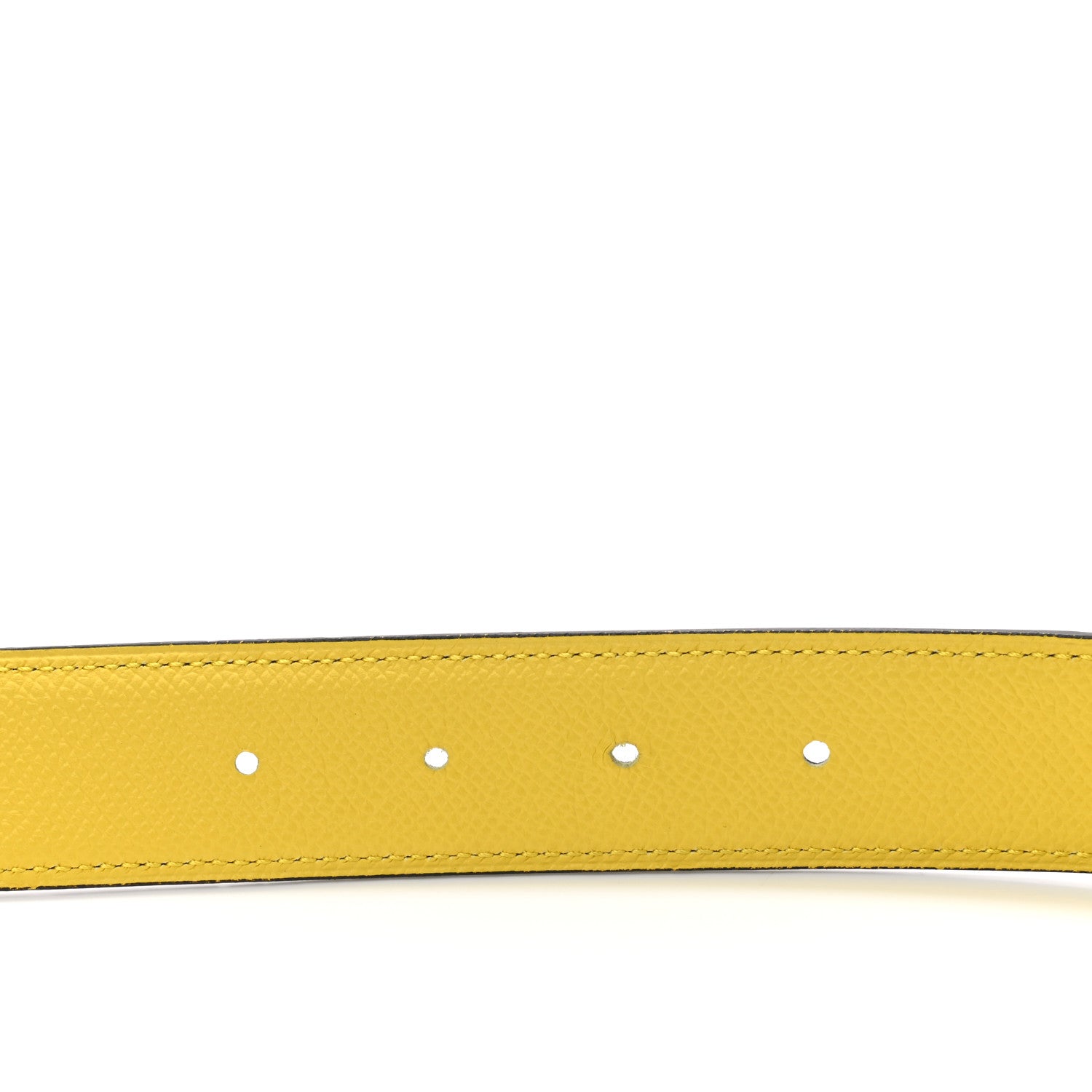 Hermes Epsom PVD Plated 38mm Tonight Belt 90 Lime Chocolate 4 of 4