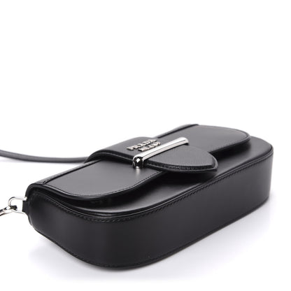Prada City Calfskin Saffiano Mini Sidonie Shoulder Bag Black 4 of 10