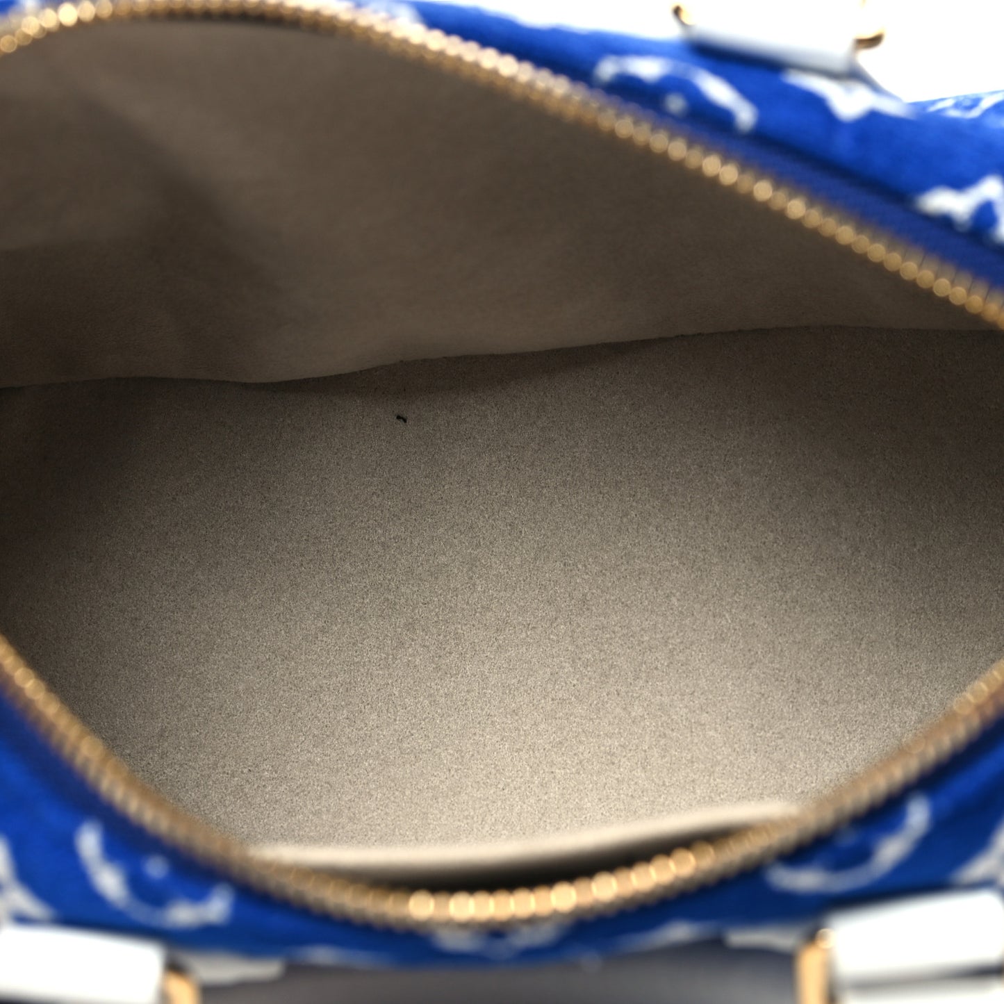 Jacquard Velvet Monogram LV Match Speedy Bandouliere 20 Blue