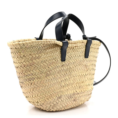 Celine Raffia Calfskin Triomphe Nano Panier Navy Blue 2 of 9