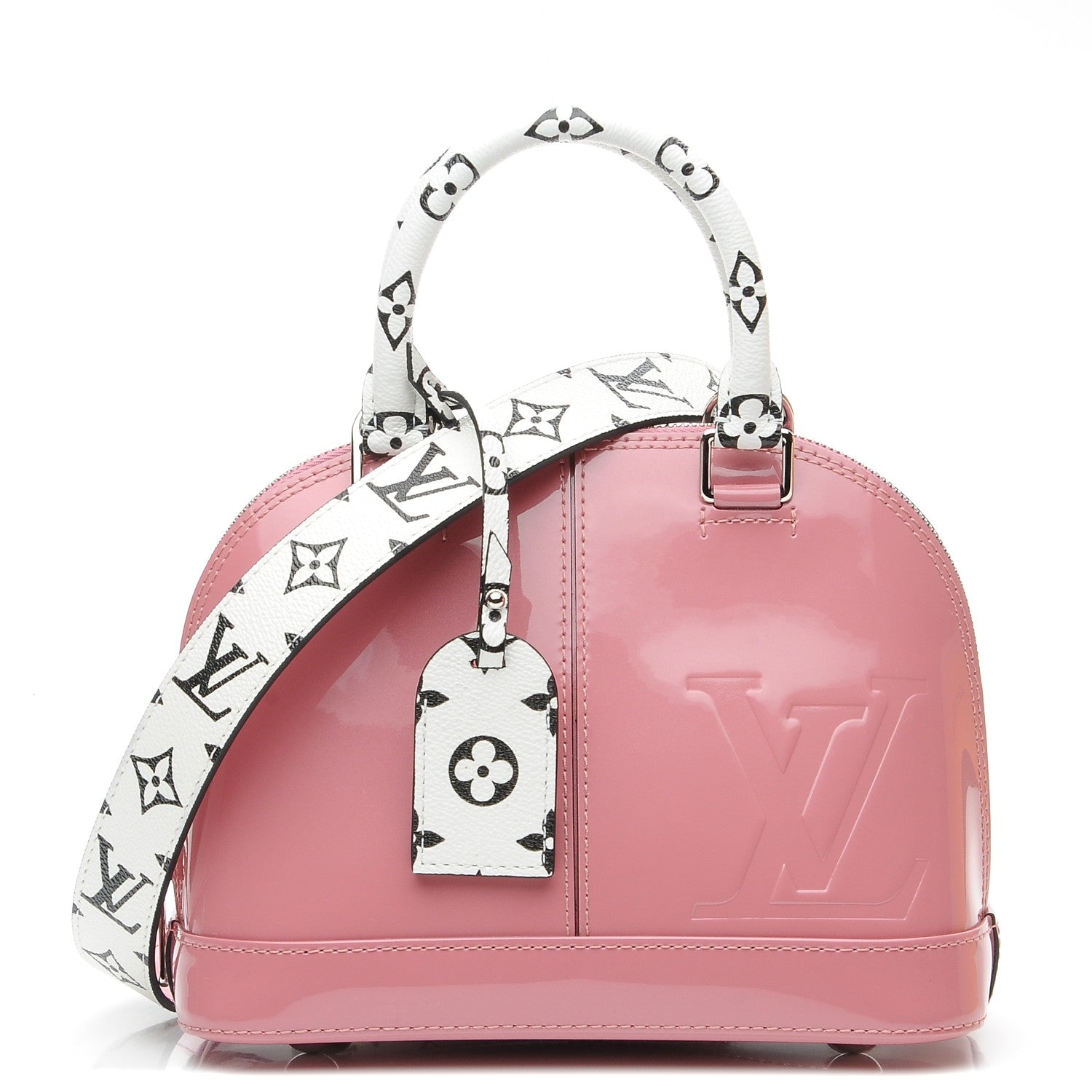 Louis Vuitton Patent Monogram Alma BB Rose Blush 1 of 8
