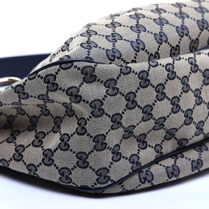 Gucci Monogram Medium Sukey Hobo Navy 6 of 14