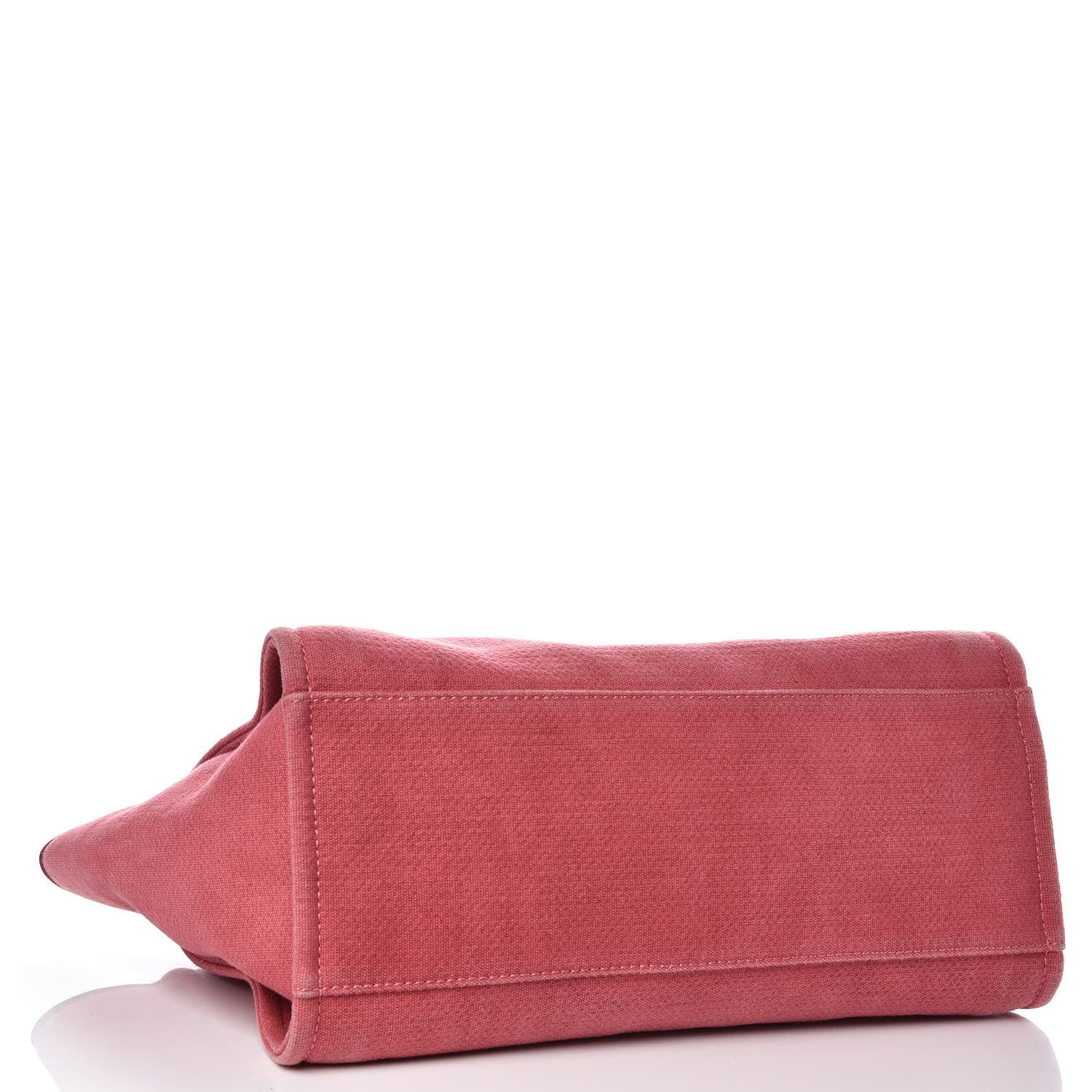 Chanel Canvas Large Deauville Tote Red 4 of 14