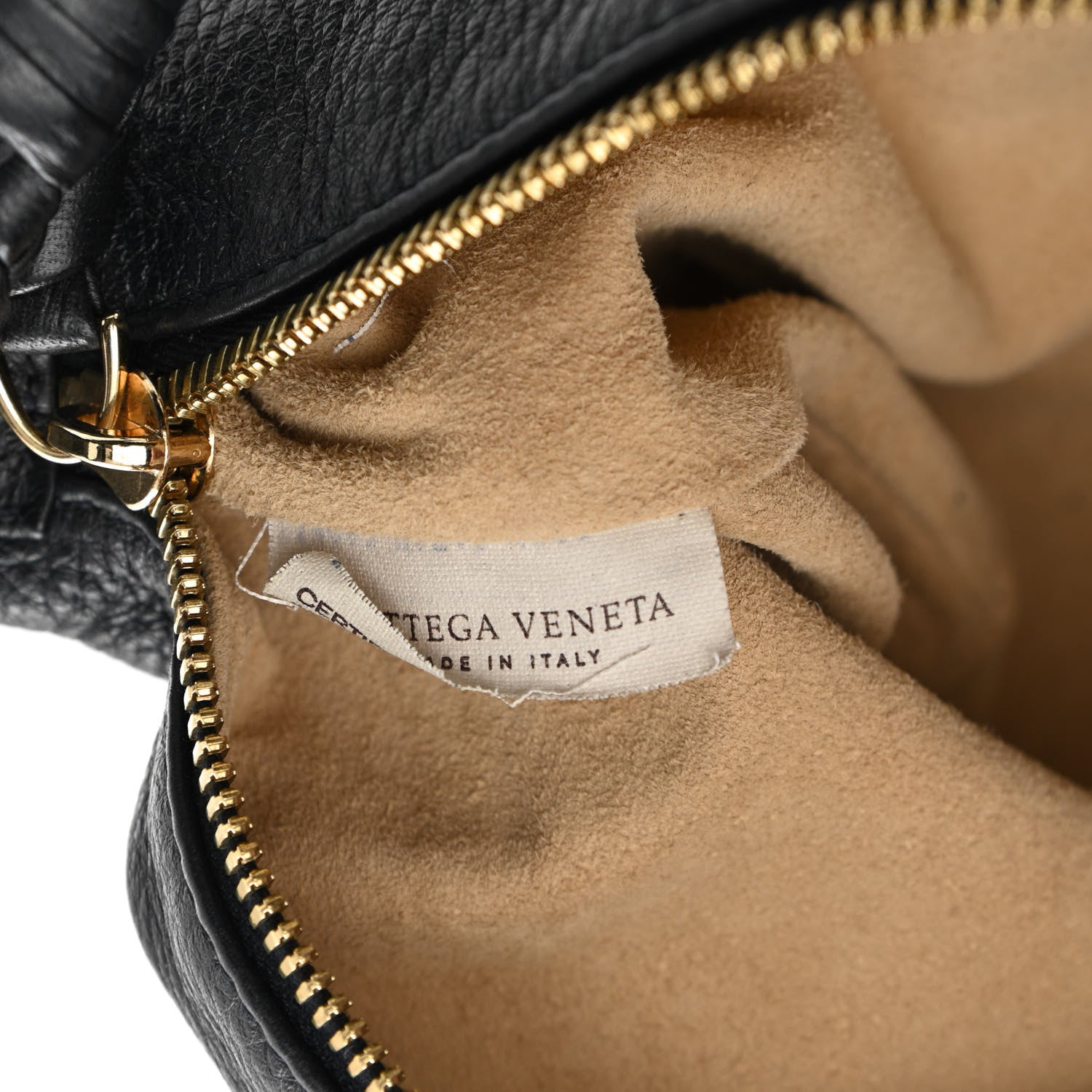 Bottega Veneta Cervo Deerskin Braided Shoulder Bag Black 7 of 9