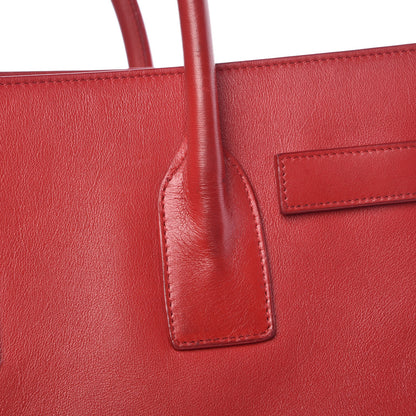 Saint Laurent Calfskin Small Sac De Jour Lipstick Red 11 of 18