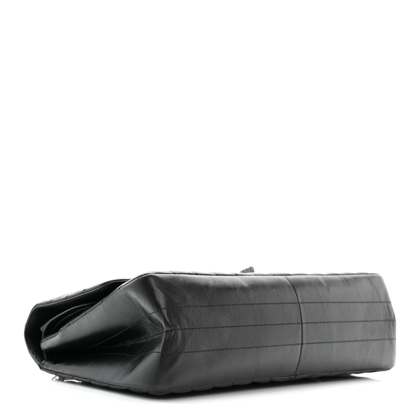 Aged Calfskin Chevron Quilted 2.55 Reissue 226 So Black