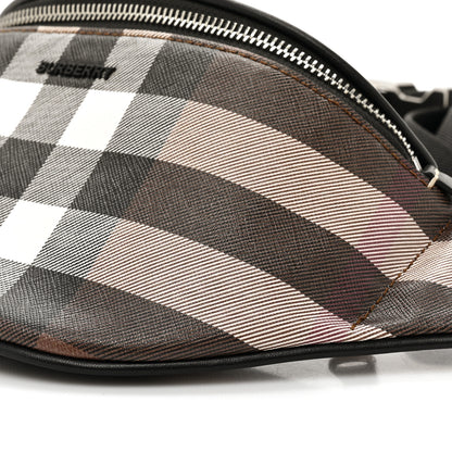 Burberry E-canvas Check Mini Cason Bum Bag Dark Birch Brown 6 of 9