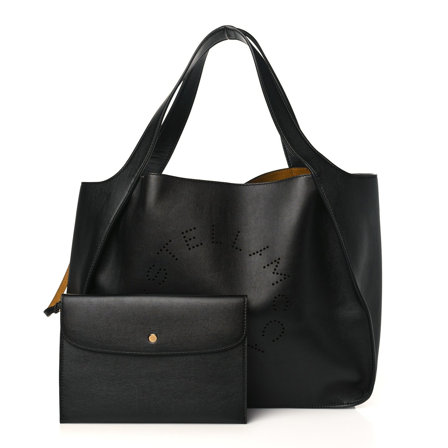 Eco Alter Nappa East West Perforated Tote Black