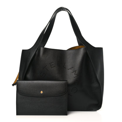 Stella McCartney Eco Alter Nappa East West Perforated Tote Black 1 of 9