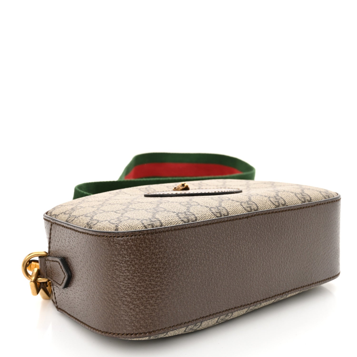 Gucci GG Supreme Monogram Web Neo Vintage Shoulder Bag Beige New Acero Crop 4 of 10