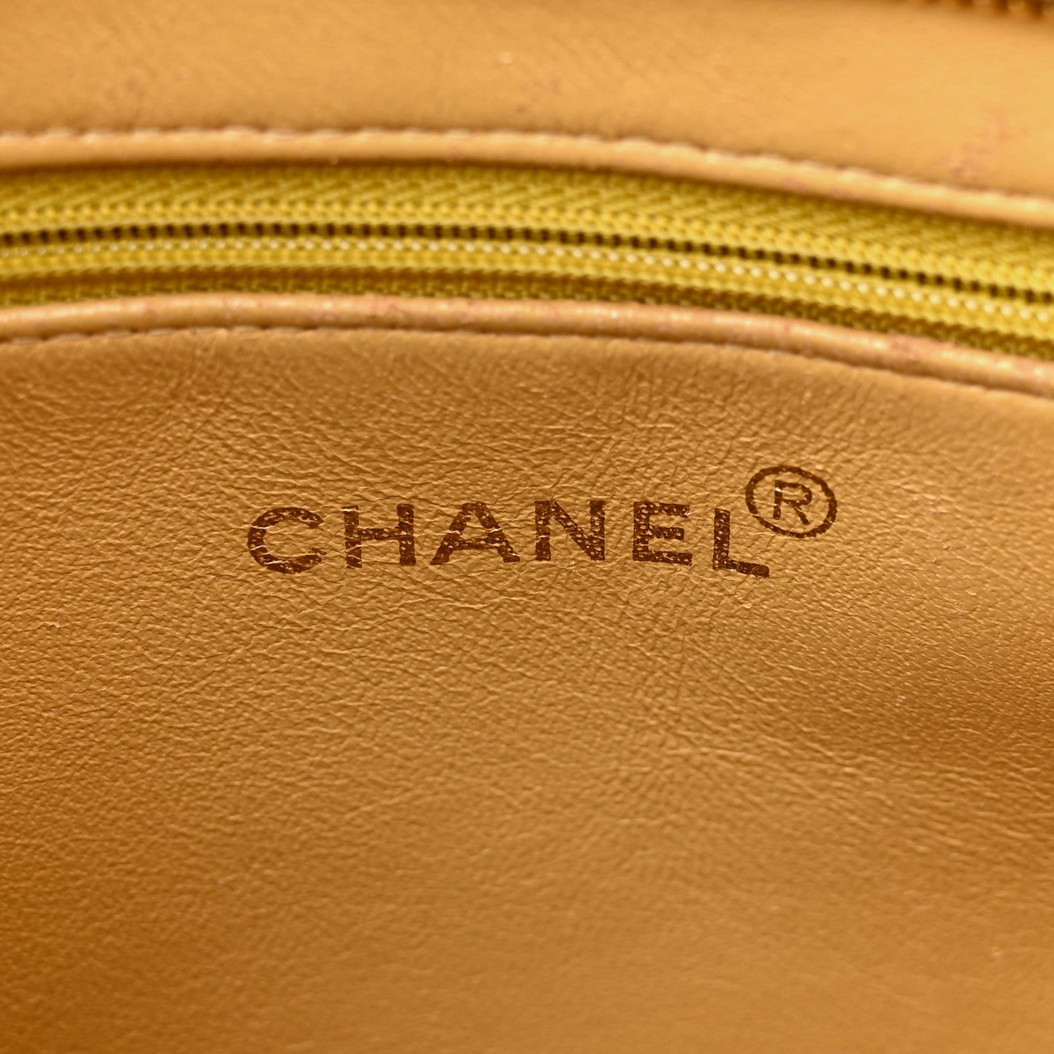 Chanel Caviar Quilted Medallion Tote Yellow 6 of 12