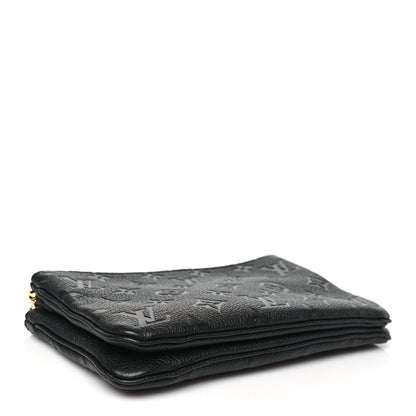 Louis Vuitton Empreinte Double Zip Pochette Black 4 of 10