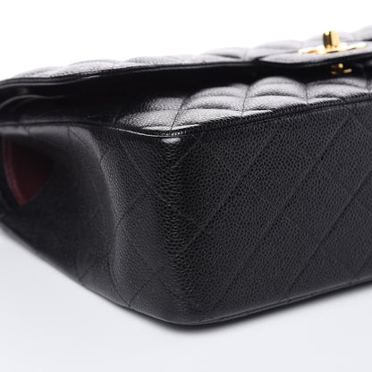 Chanel Caviar Quilted Jumbo Double Flap Black 9 of 12