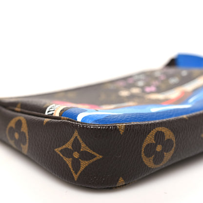 Louis Vuitton Monogram 2019 Christmas Animation Mini Venice Pochette Accessories Blue 8 of 10