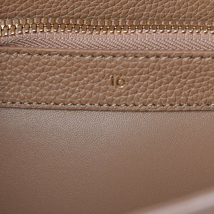 Celine Grained Calfskin Classique 16 Top Handle Bag Beige 7 of 11