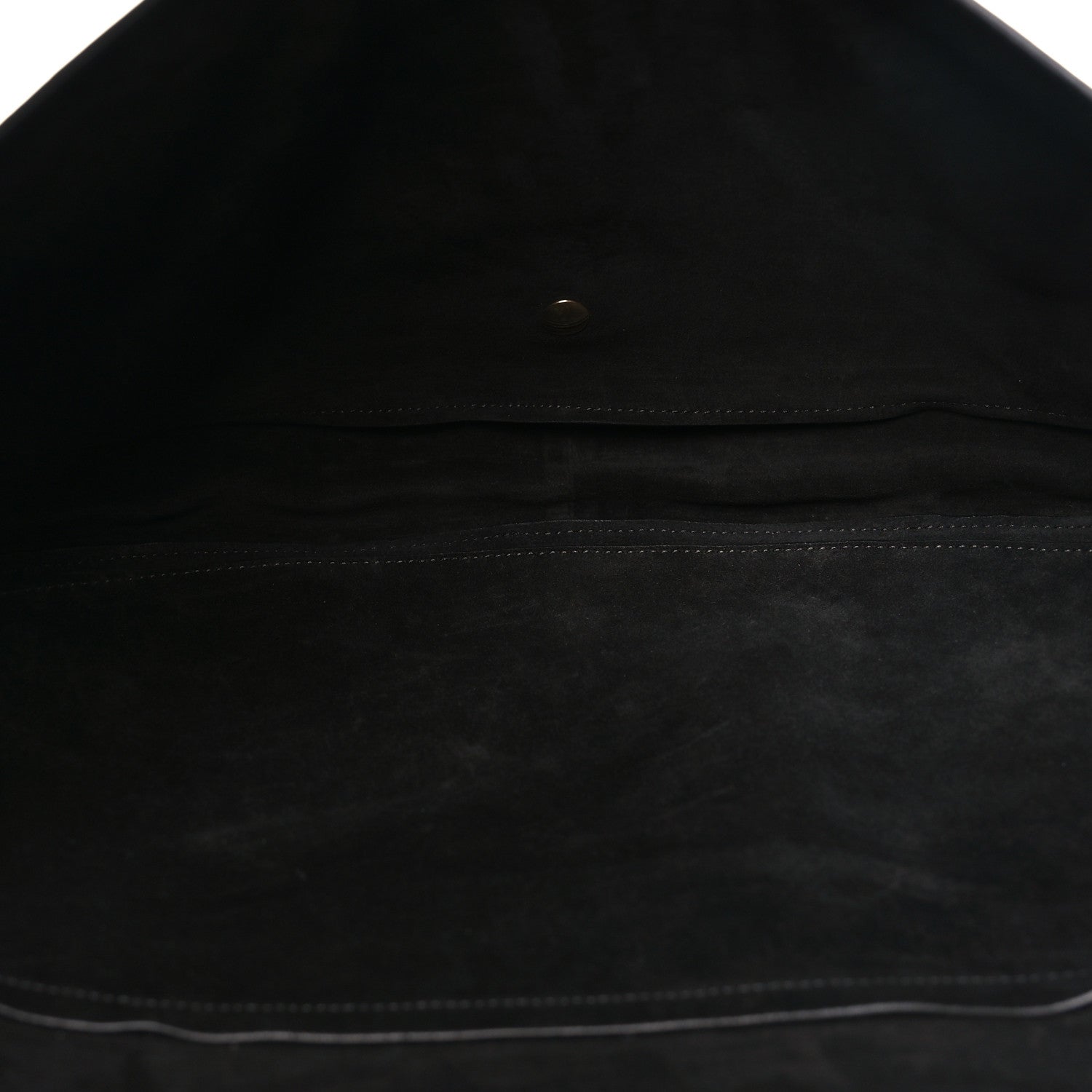 Celine Shiny Lambskin Soft Triomphe Half Moon Bag Black 5 of 9