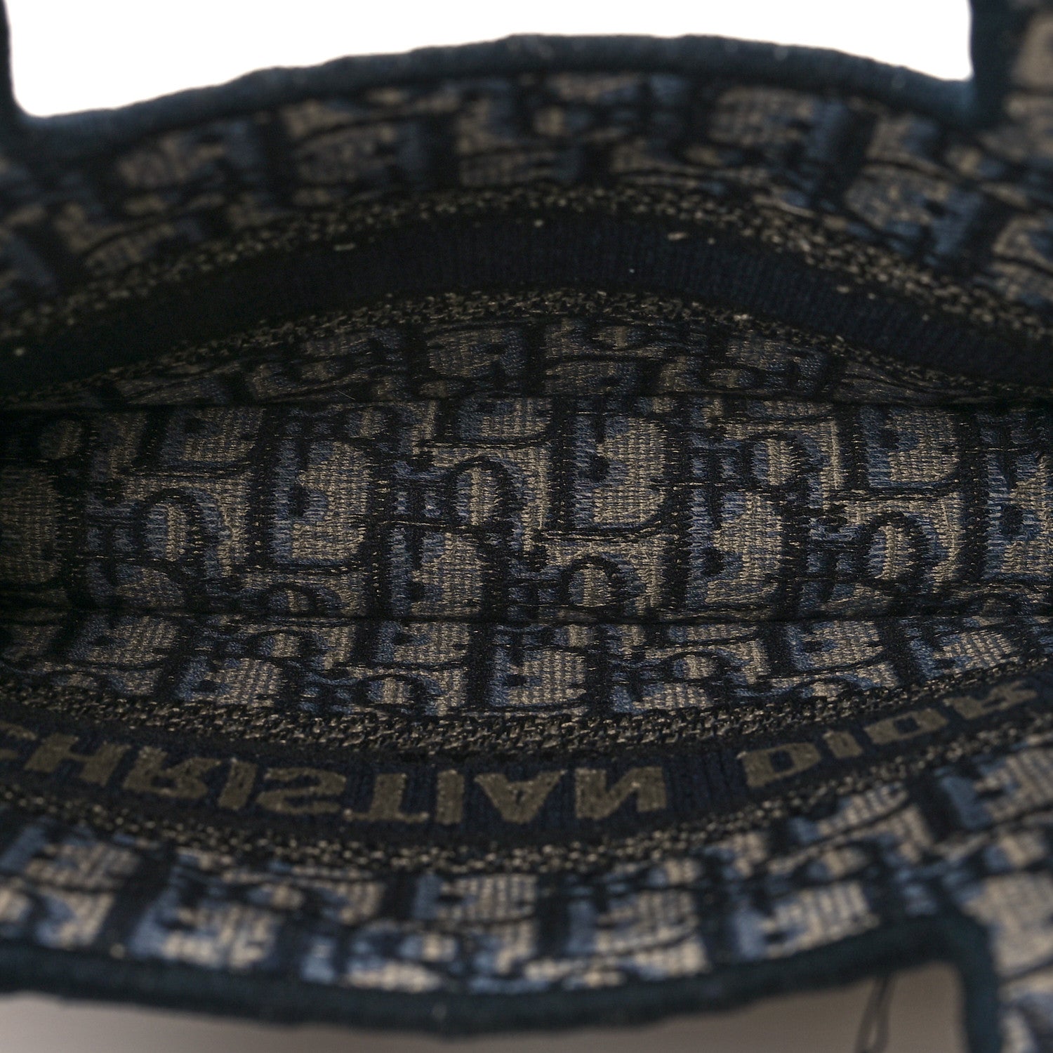 Christian Dior Oblique Mini Book Tote Blue Multicolor 4 of 11