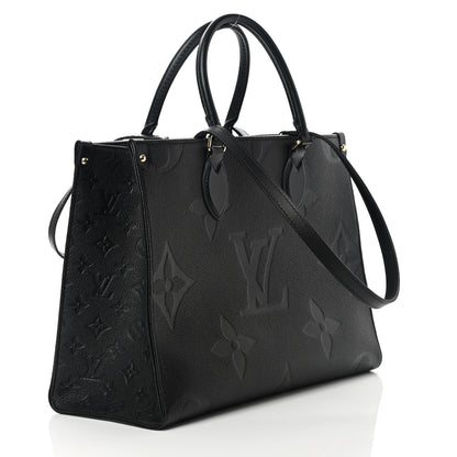 Louis Vuitton Empreinte Monogram Giant Onthego MM Black 3 of 8