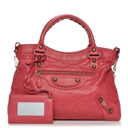 Balenciaga Agneau Giant 12 Rose Gold Hardware Town Rose Thulian 1 of 12