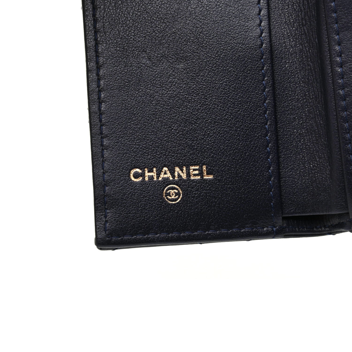 Chanel Aged Calfskin Quilted Reissue Compact Wallet Navy 6 of 8