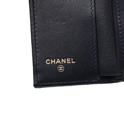 Chanel Aged Calfskin Quilted Reissue Compact Wallet Navy 6 of 8