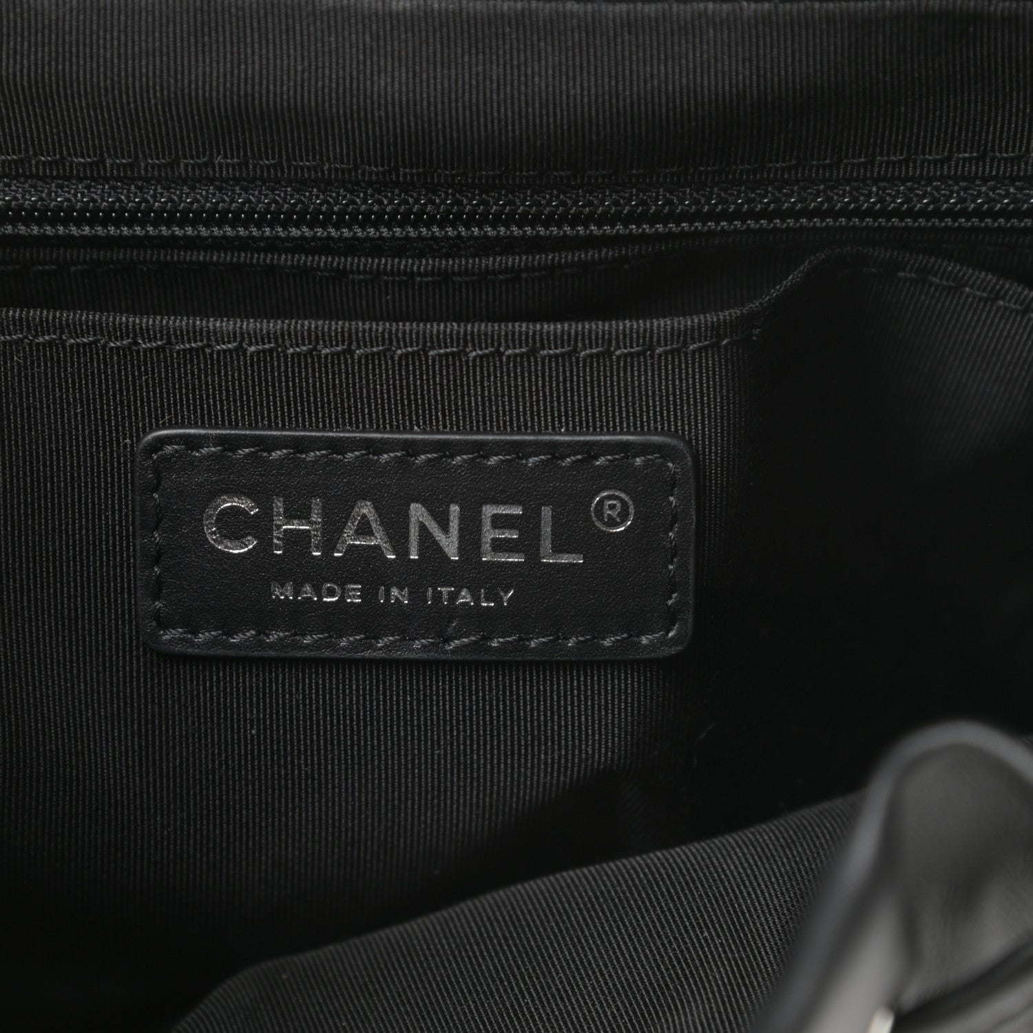 Chanel Calfskin Chevron Quilted Large Urban Spirit Backpack Black 6 of 16
