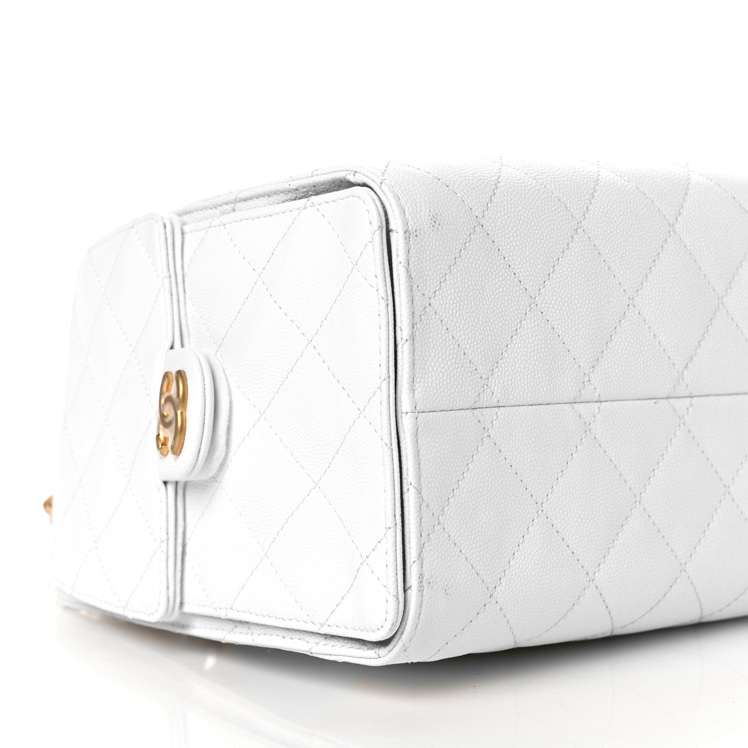 Chanel Caviar Quilted Small Chanel 25 Handbag White 9 of 10