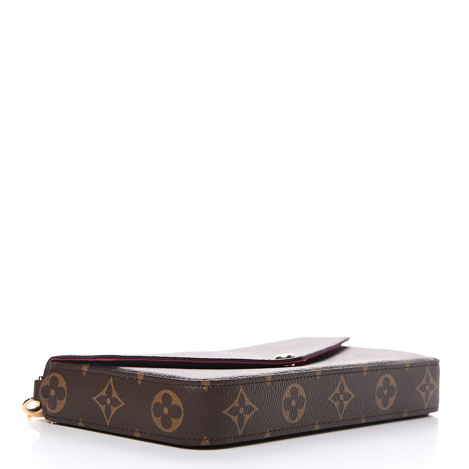 Louis Vuitton Monogram Pochette Felicie Chain Wallet Fuchsia 3 of 10